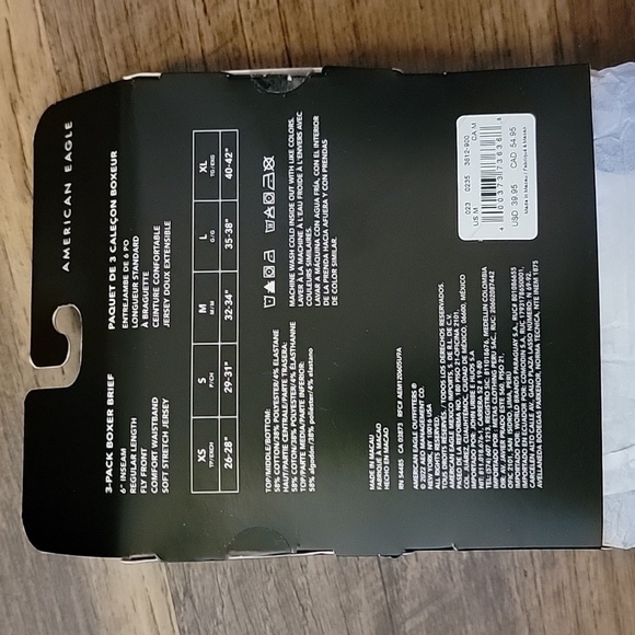 💥AMERICAN EAGLE 3PK BOXER BREIFS SIZE MEDIUM💥 - Picture 3 of 3